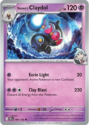 Pokemon TCG - SV10: Destined Rivals - Steven's Claydol - 084/182