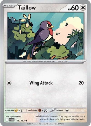 Pokemon TCG - SV10: Destined Rivals - Taillow - 156/182