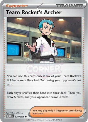 Pokemon TCG - SV10: Destined Rivals - Team Rocket's Archer - 170/182 - Reverse Holofoil