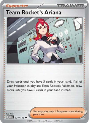 Pokemon TCG - SV10: Destined Rivals - Team Rocket's Ariana - 171/182 - Reverse Holofoil