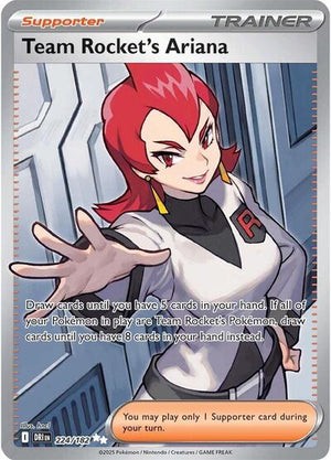 Pokemon TCG - SV10: Destined Rivals - Team Rocket's Ariana - 224/182 - Holofoil