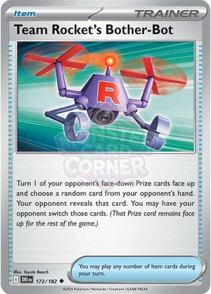 Pokemon TCG - SV10: Destined Rivals - Team Rocket's Bother-Bot - 172/182 - Reverse Holofoil