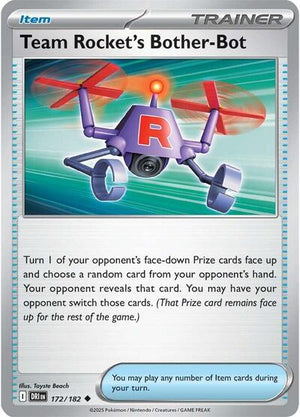 Pokemon TCG - SV10: Destined Rivals - Team Rocket's Bother-Bot - 172/182