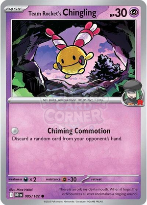 Pokemon TCG - SV10: Destined Rivals - Team Rocket's Chingling - 085/182