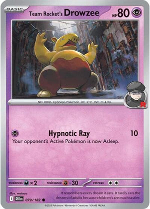 Pokemon TCG - SV10: Destined Rivals - Team Rocket's Drowzee - 079/182