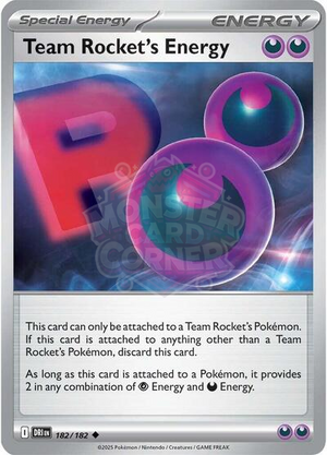 Pokemon TCG - SV10: Destined Rivals - Team Rocket's Energy - 182/182