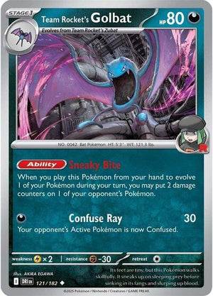 Pokemon TCG - SV10: Destined Rivals - Team Rocket's Golbat - 121/182