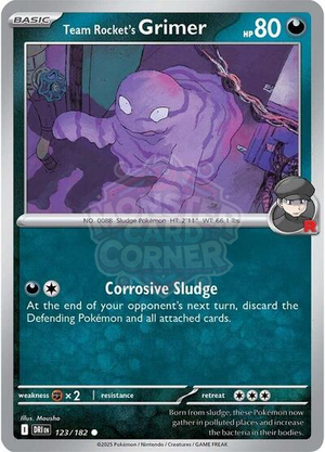 Pokemon TCG - SV10: Destined Rivals - Team Rocket's Grimer - 123/182 - Reverse Holofoil
