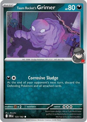Pokemon TCG - SV10: Destined Rivals - Team Rocket's Grimer - 123/182