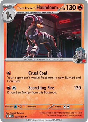 Pokemon TCG - SV10: Destined Rivals - Team Rocket's Houndoom - 038/182
