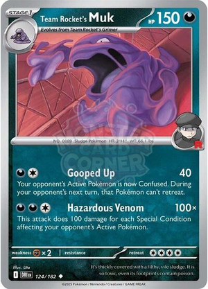 Pokemon TCG - SV10: Destined Rivals - Team Rocket's Muk - 124/182