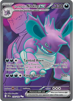 Pokemon TCG - SV10: Destined Rivals - Team Rocket's Nidoking ex - 216/182 - Holofoil