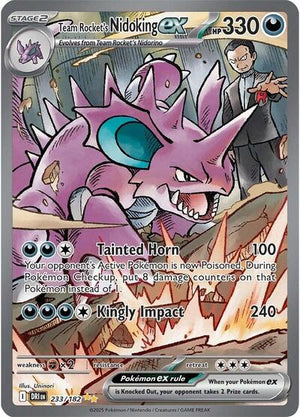 Pokemon TCG - SV10: Destined Rivals - Team Rocket's Nidoking ex - 233/182 - Holofoil