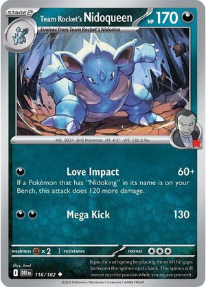 Pokemon TCG - SV10: Destined Rivals - Team Rocket's Nidoqueen - 116/182