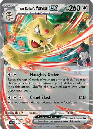 Pokemon TCG - SV10: Destined Rivals - Team Rocket's Persian ex - 150/182 - Holofoil