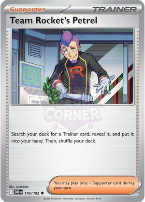 Pokemon TCG - SV10: Destined Rivals - Team Rocket's Petrel - 176/182 - Reverse Holofoil