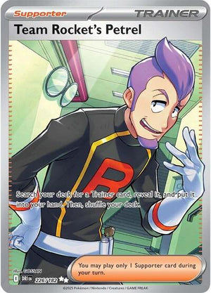 Pokemon TCG - SV10: Destined Rivals - Team Rocket's Petrel - 226/182 - Holofoil