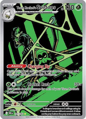 Pokemon TCG - SV10: Destined Rivals - Team Rocket's Spidops - 187/182 - Holofoil