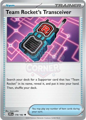 Pokemon TCG - SV10: Destined Rivals - Team Rocket's Transceiver - 178/182 - Reverse Holofoil