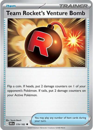 Pokemon TCG - SV10: Destined Rivals - Team Rocket's Venture Bomb - 179/182