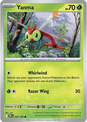 Pokemon TCG - SV10: Destined Rivals - Yanma - 002/182