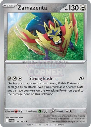 Pokemon TCG - SV10: Destined Rivals - Zamazenta - 146/182 - Reverse Holofoil