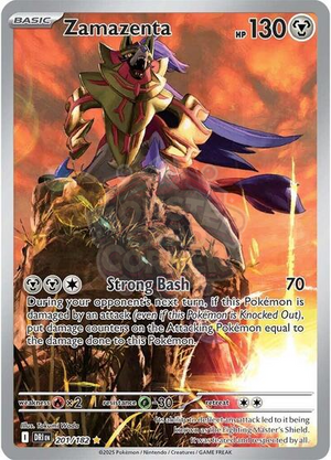 Pokemon TCG - SV10: Destined Rivals - Zamazenta - 201/182 - Holofoil