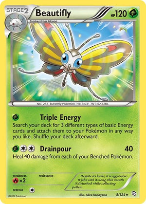 Pokemon TCG - Dragons Exalted - Beautifly - 8/124