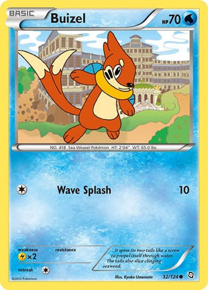 Pokemon TCG - Dragons Exalted - Buizel - 32/124 - Reverse Holofoil
