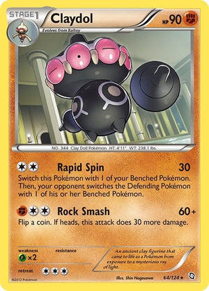 Pokemon TCG - Dragons Exalted - Claydol - 64/124 - Reverse Holofoil