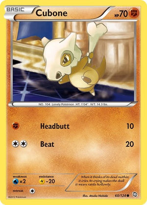 Pokemon TCG - Dragons Exalted - Cubone - 60/124