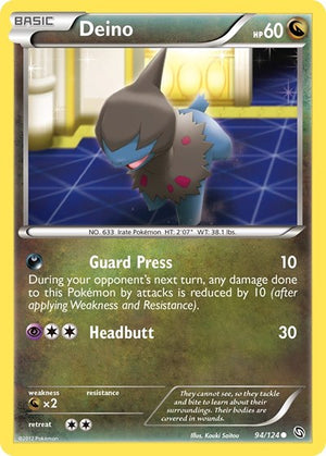 Pokemon TCG - Dragons Exalted - Deino - 94/124