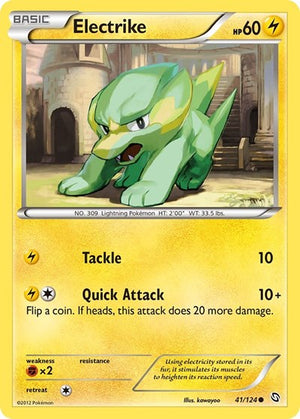 Pokemon TCG - Dragons Exalted - Electrike - 41/124 - Reverse Holofoil
