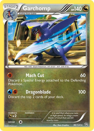 Pokemon TCG - Dragons Exalted - Garchomp - 90/124 - Reverse Holofoil