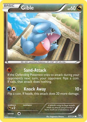 Pokemon TCG - Dragons Exalted - Gible - 87/124