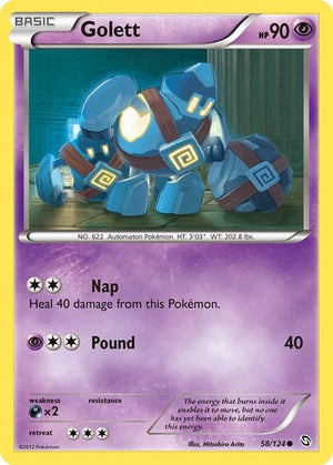 Pokemon TCG - Dragons Exalted - Golett - 58/124