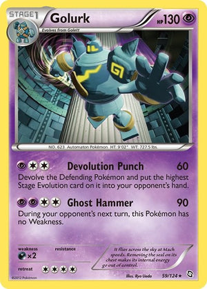 Pokemon TCG - Dragons Exalted - Golurk - 59/124 - Holofoil