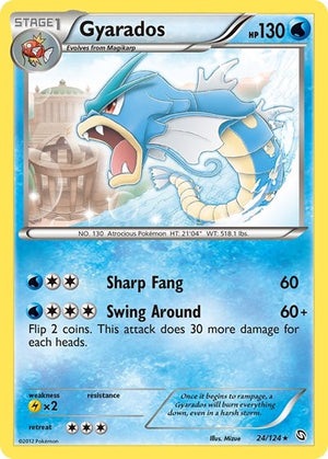 Pokemon TCG - Dragons Exalted - Gyarados - 24/124 - Reverse Holofoil