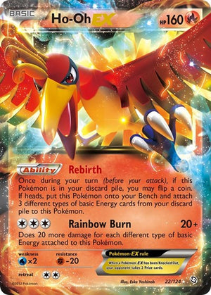 Pokemon TCG - Dragons Exalted - Ho-Oh EX - 22/124 - Holofoil