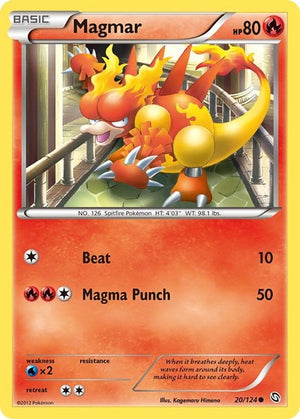 Pokemon TCG - Dragons Exalted - Magmar - 20/124