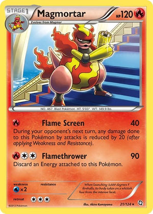 Pokemon TCG - Dragons Exalted - Magmortar - 21/124
