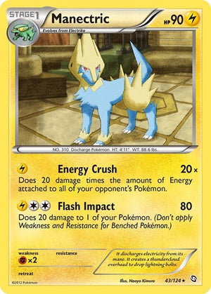 Pokemon TCG - Dragons Exalted - Manectric - 43/124 - Reverse Holofoil
