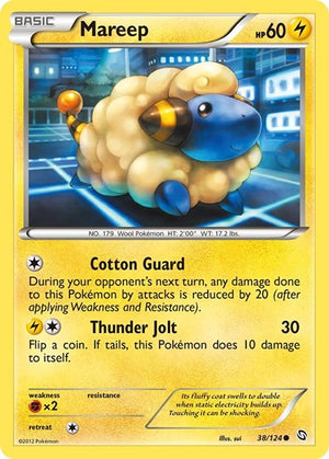 Pokemon TCG - Dragons Exalted - Mareep - 38/124 - Reverse Holofoil