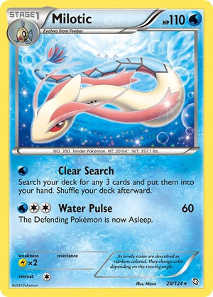 Pokemon TCG - Dragons Exalted - Milotic - 28/124 - Reverse Holofoil