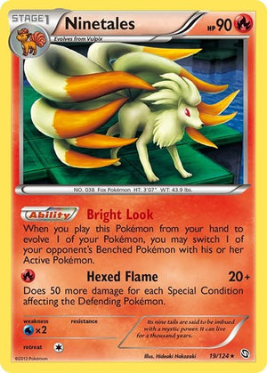 Pokemon TCG - Dragons Exalted - Ninetales - 19/124 - Reverse Holofoil