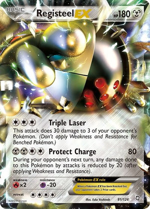 Pokemon TCG - Dragons Exalted - Registeel EX - 81/124 - Holofoil