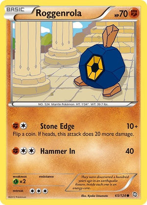 Pokemon TCG - Dragons Exalted - Roggenrola - 65/124