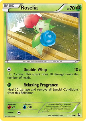 Pokemon TCG - Dragons Exalted - Roselia - 12/124
