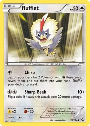 Pokemon TCG - Dragons Exalted - Rufflet - 111/124