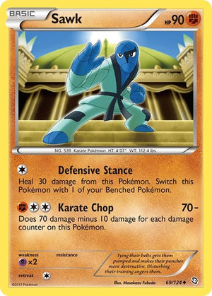 Pokemon TCG - Dragons Exalted - Sawk - 69/124
